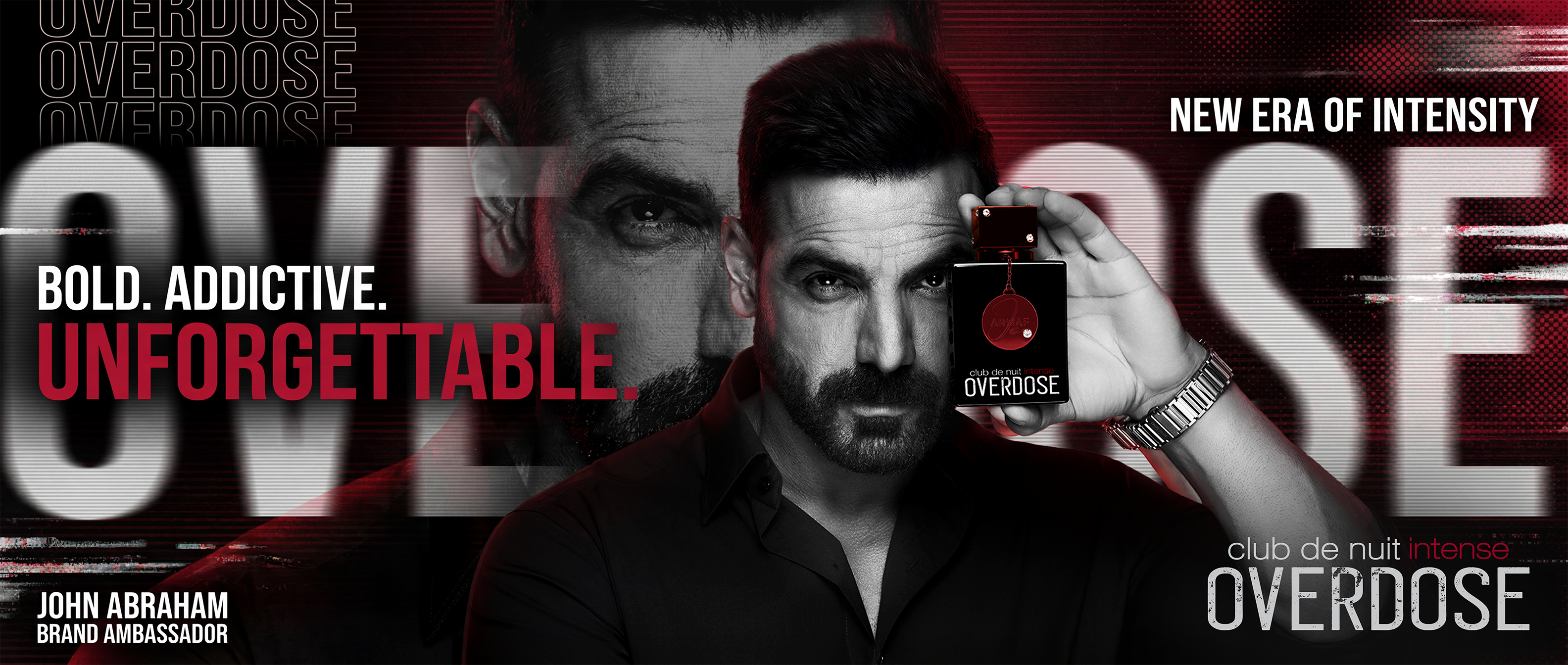 John Abraham with Club de Nuit Intense Overdose
